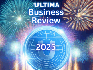 Ultima Business Erfahrungen 2025 - Ultima Coin vor Feuerwerk